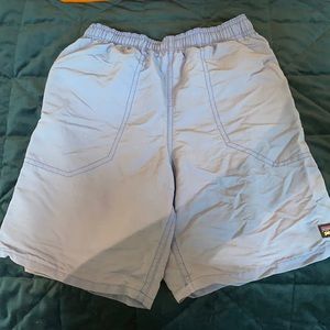 Boys Patagonia blue baggies.  Size M